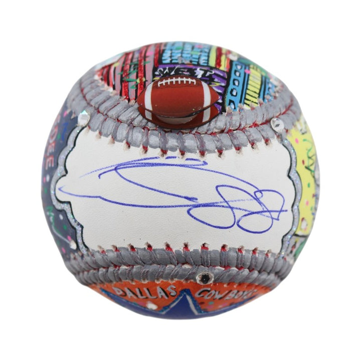 Cee Dee Lamb Dallas Cowboys Signed Fazzino Pop Art Baseball Fanatics Holo