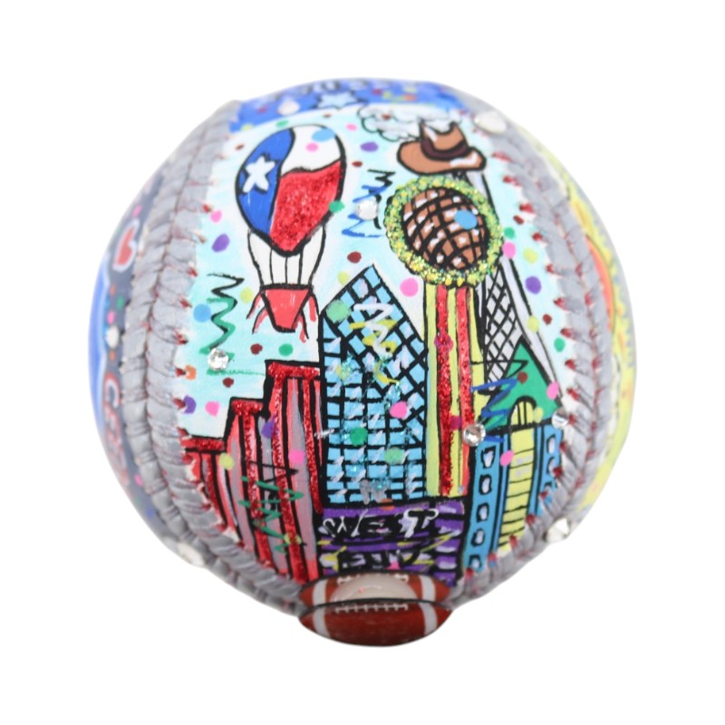Cee Dee Lamb Dallas Cowboys Signed Fazzino Pop Art Baseball Fanatics Holo