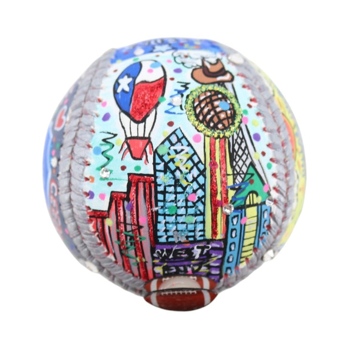 Cee Dee Lamb Dallas Cowboys Signed Fazzino Pop Art Baseball Fanatics Holo
