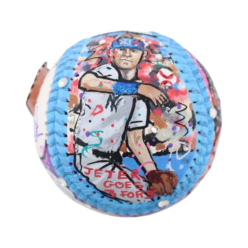 Derek Jeter Yankees Signed Fazzino Pop Art 2000 ASG Baseball MLB/Fanatics Holo