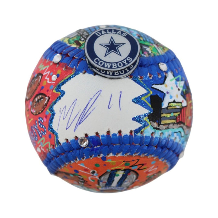 Micah Parsons Dallas Cowboys Signed Fazzino Pop Art Baseball Fanatics Holo
