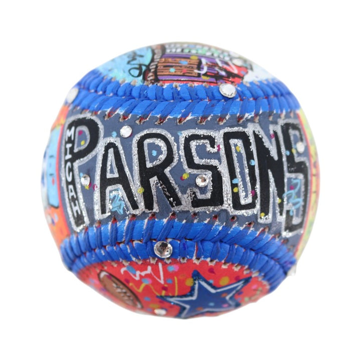Micah Parsons Dallas Cowboys Signed Fazzino Pop Art Baseball Fanatics Holo