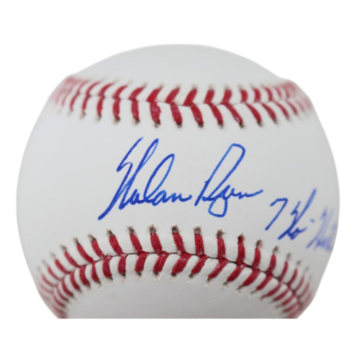 Nolan Ryan Texas Rangers Autographed Inscribed OMLB Baseball Nolan Ryan/SM Holo