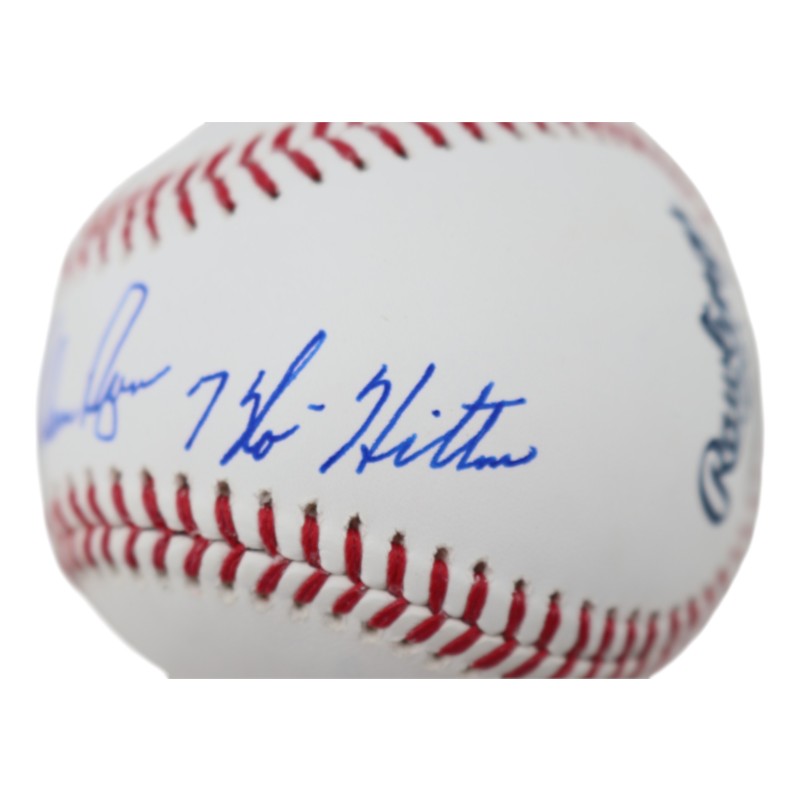 Nolan Ryan Texas Rangers Autographed Inscribed OMLB Baseball Nolan Ryan/SM Holo