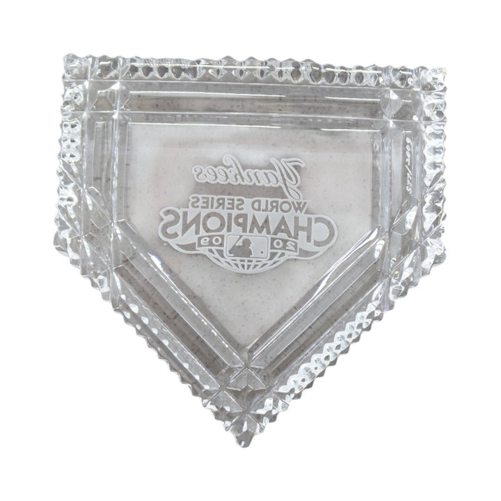 New York Yankees 2009 WS Champions Waterford Crystal Home Plate WC COA LE