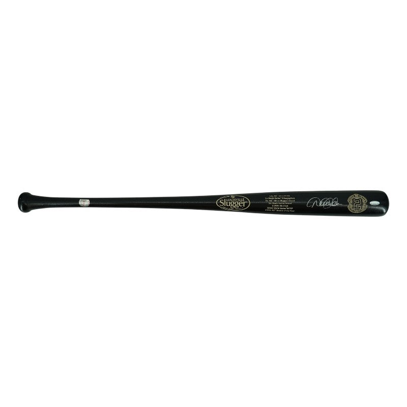Derek Jeter New York Yankees Autographed Final Season Logo Stat Engraved Game Model Bat Steiner COA