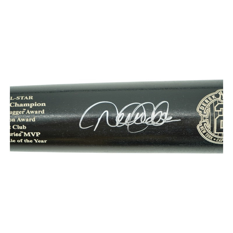 Derek Jeter New York Yankees Autographed Final Season Logo Stat Engraved Game Model Bat Steiner COA