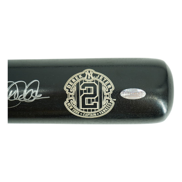 Derek Jeter New York Yankees Autographed Final Season Logo Stat Engraved Game Model Bat Steiner COA