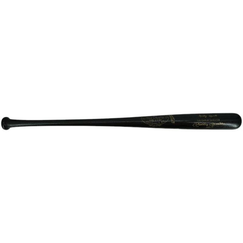 Mickey Mantle New York Yankees Autographed Inscribed Black Louisville Slugger Bat JSA LOA