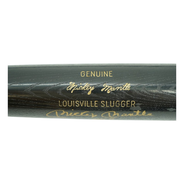 Mickey Mantle New York Yankees Autographed Inscribed Black Louisville Slugger Bat JSA LOA