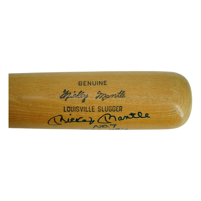 Mickey Mantle New York Yankees Autographed Inscribed Game Model Bat PSA/JSA LOA PSA Grade 10