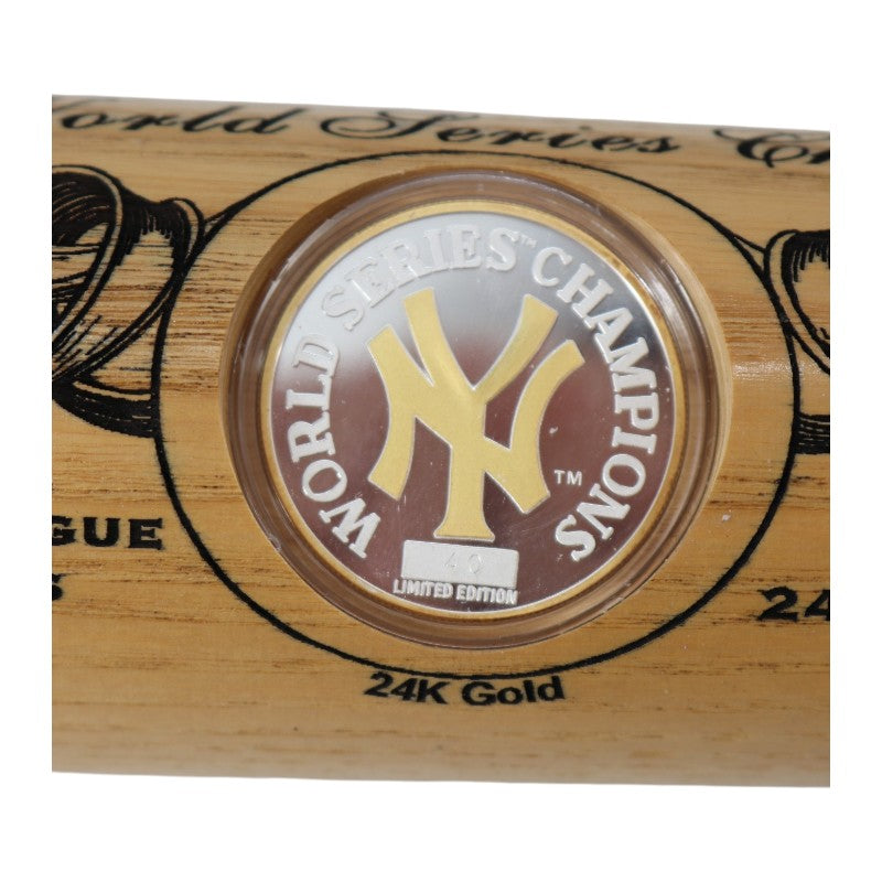 New York Yankees 1998 Season with Gold Coin Cooperstown Bat GW COA LE 40/500