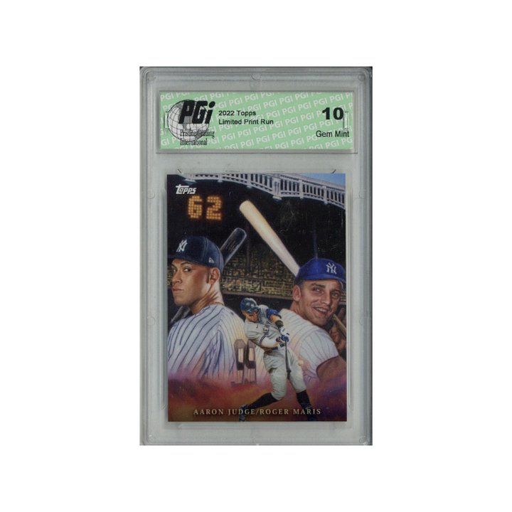 Aaron Judge Roger Maris New York Yankees 2022 Topps Game Within the Game #15 Card (PGI 10)