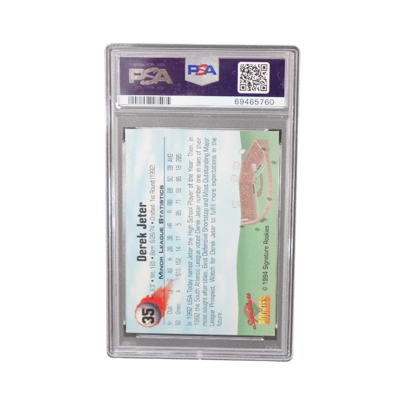 1994 Signature Rookies #35 Derek Jeter Autographed PSA 10 Auto