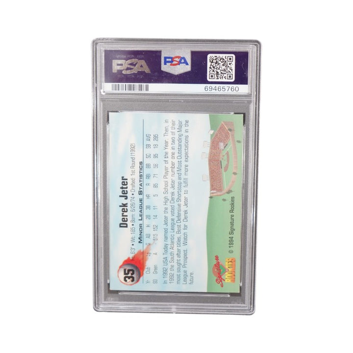 1994 Signature Rookies #35 Derek Jeter Autographed PSA 10 Auto