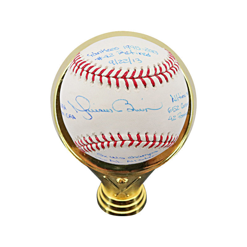 Mariano Rivera New York Yankees Autographed Signed Multi Inscribed OMLB Baseball With Display Case LE #1/42 (Steiner COA)
