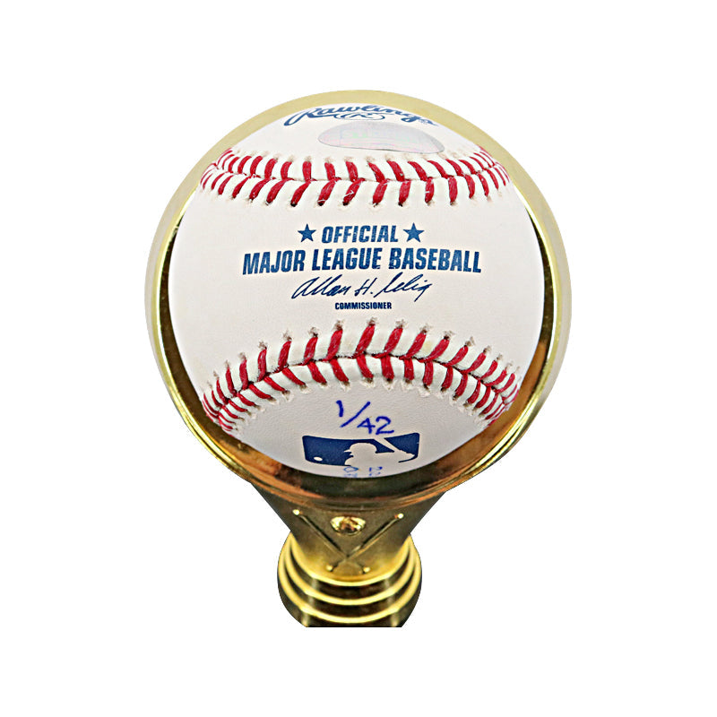 Mariano Rivera New York Yankees Autographed Signed Multi Inscribed OMLB Baseball With Display Case LE #1/42 (Steiner COA)