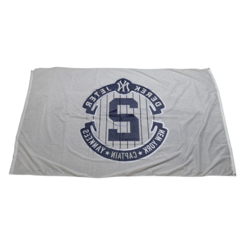 Derek Jeter Yankees Signed Final Season Yankee Stadium 115x70 Flag Steiner COA