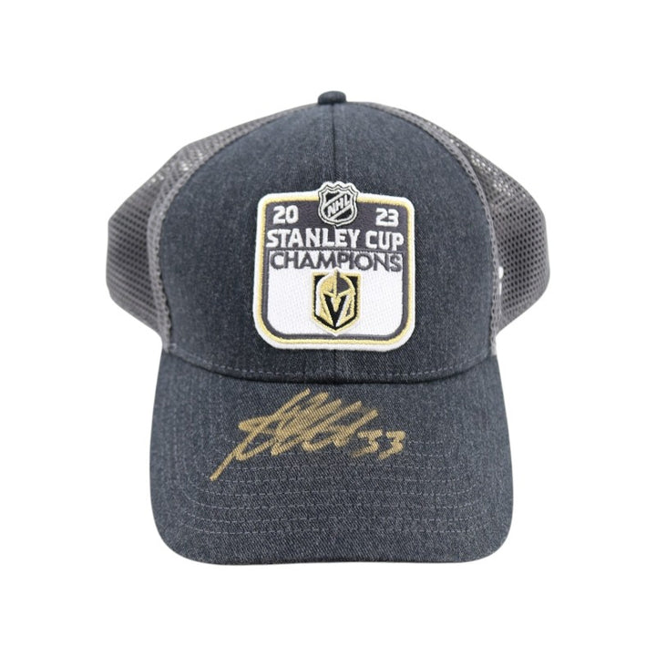 Adin Hill Las Vegas Golden Knights Signed 23 Stanley Cup Champs Hat Fanatics Auth