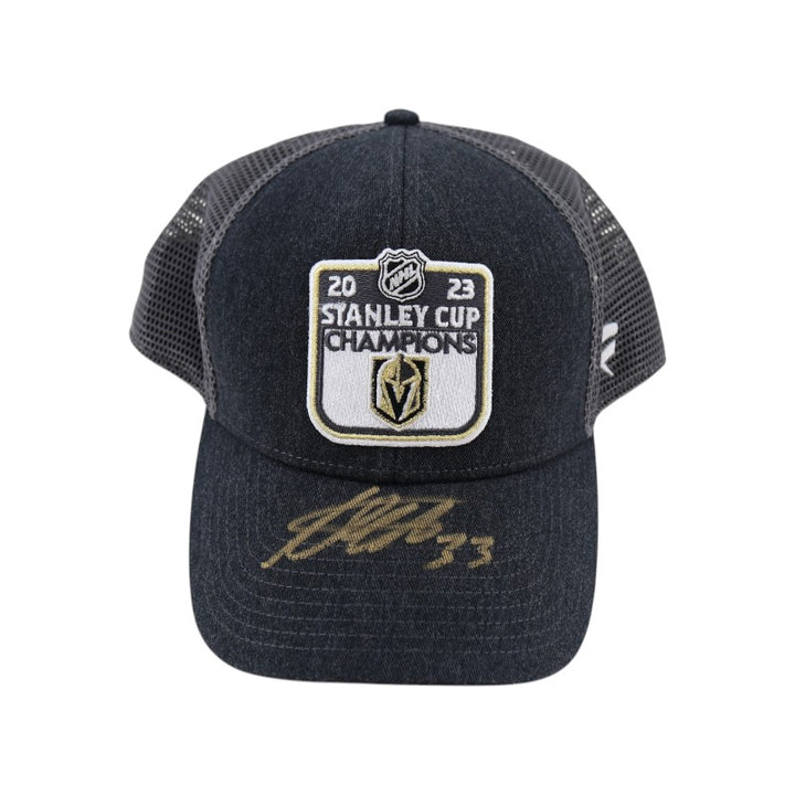 Adin Hill Las Vegas Golden Knights Signed 23 Stanley Cup Champs Hat Fanatics Auth