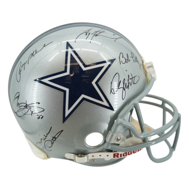 Aikman Irvin Smith Staubach Dallas Cowboys Multi Signed FS VSR-4 Authentic Helmet HM COA