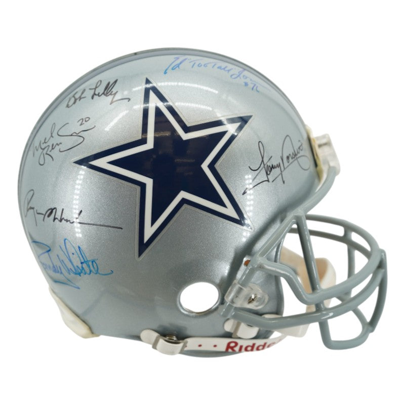 Aikman Irvin Smith Staubach Dallas Cowboys Multi Signed FS VSR-4 Authentic Helmet HM COA