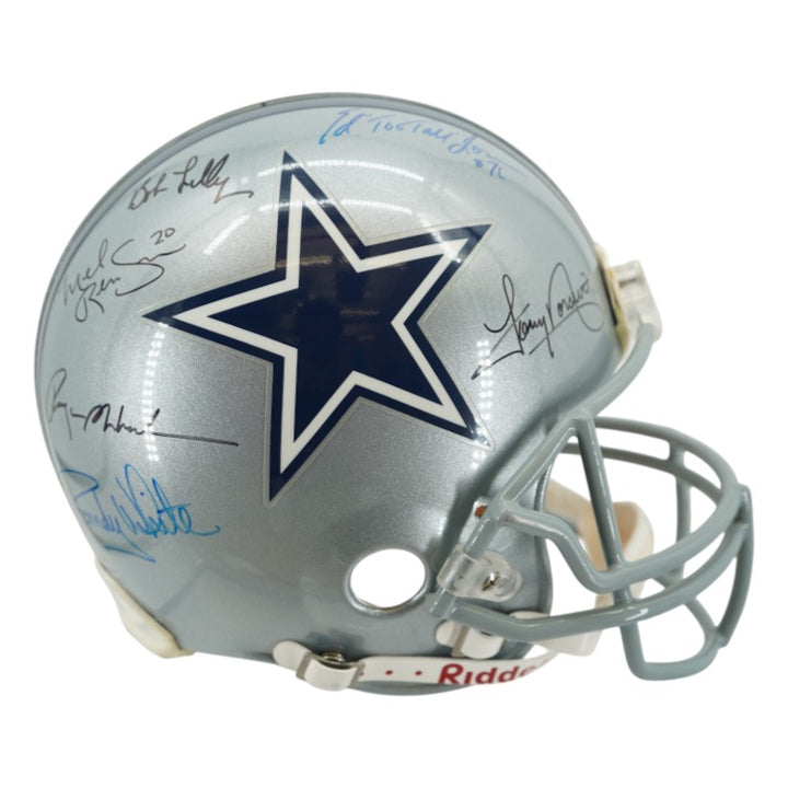 Aikman Irvin Smith Staubach Dallas Cowboys Multi Signed FS VSR-4 Authentic Helmet HM COA
