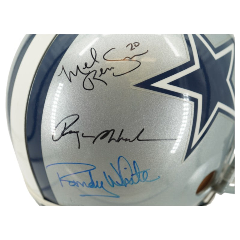 Aikman Irvin Smith Staubach Dallas Cowboys Multi Signed FS VSR-4 Authentic Helmet HM COA