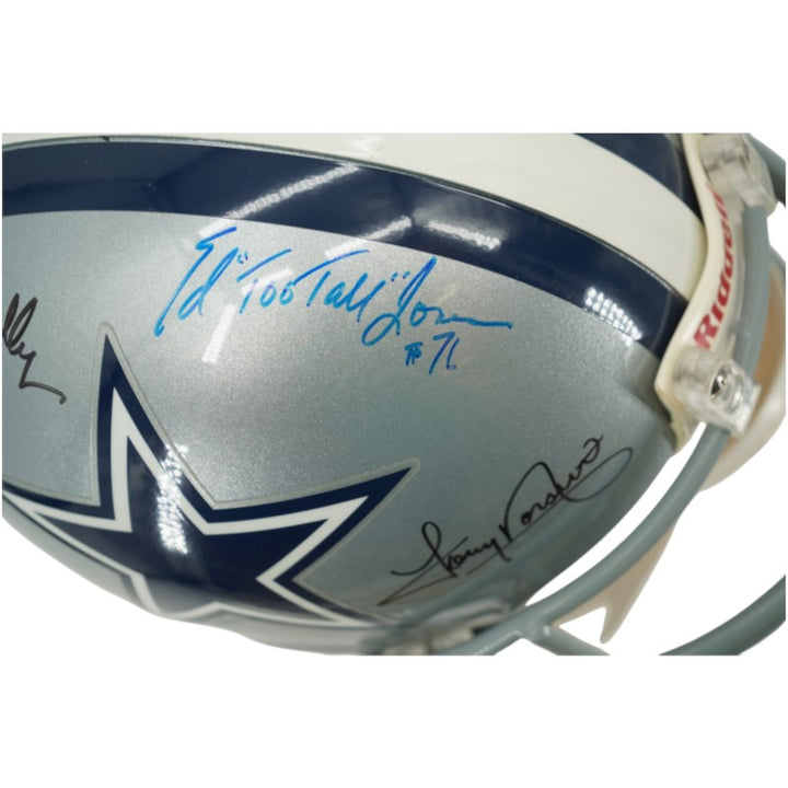 Aikman Irvin Smith Staubach Dallas Cowboys Multi Signed FS VSR-4 Authentic Helmet HM COA