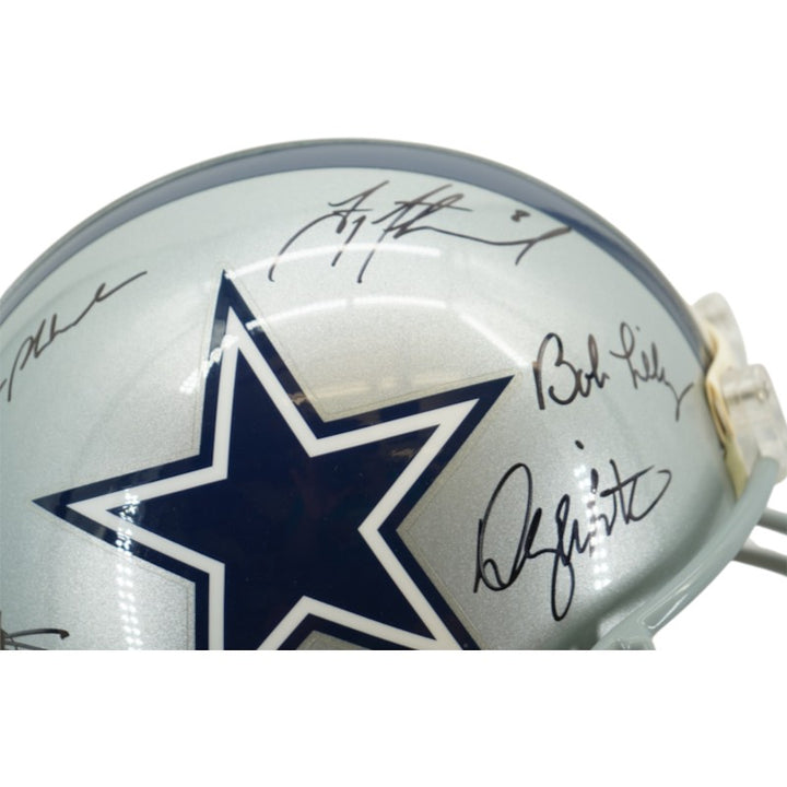 Aikman Irvin Smith Staubach Dallas Cowboys Multi Signed FS VSR-4 Authentic Helmet HM COA