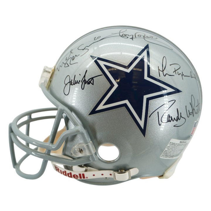 Aikman Irvin Smith Staubach Dallas Cowboys Multi Signed FS VSR-4 Authentic Helmet HM COA
