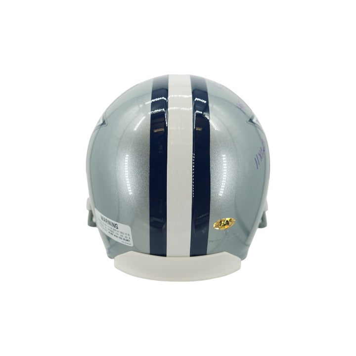 Bob Lilly Dallas Cowboys Autographed Inscribed FS Helmet (MAB Holo)
