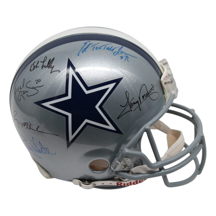 Staubach White Jones Dallas Cowboys Multi Signed FS VSR-4 Authentic Helmet HM COA