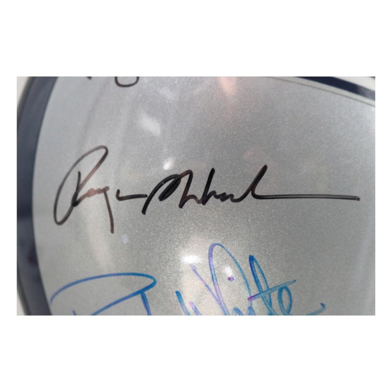 Staubach White Jones Dallas Cowboys Multi Signed FS VSR-4 Authentic Helmet HM COA