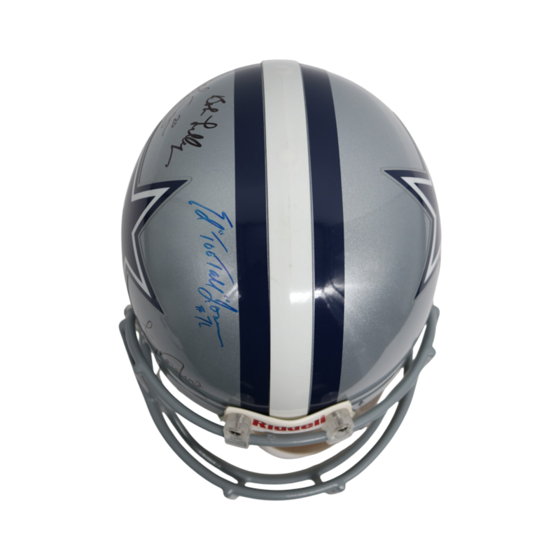 Staubach White Jones Dallas Cowboys Multi Signed FS VSR-4 Authentic Helmet HM COA
