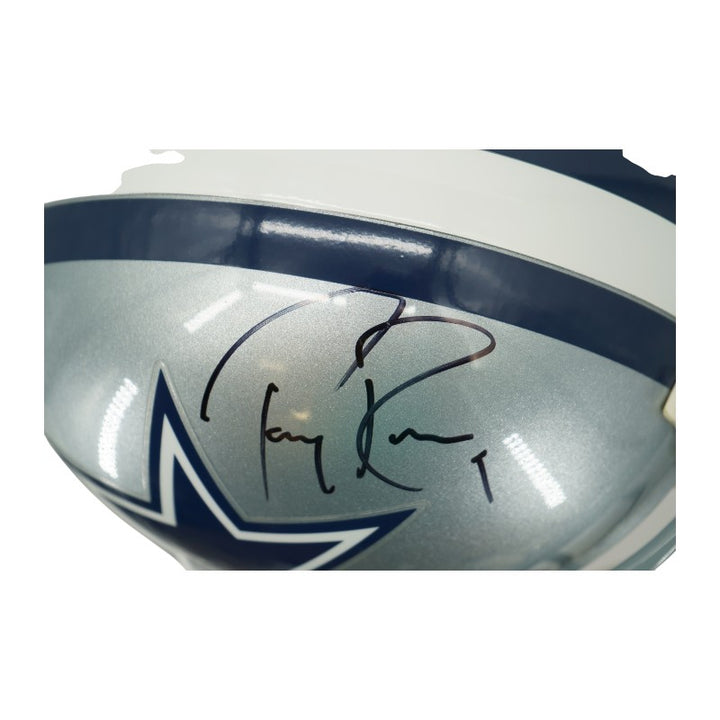 Tony Romo Dallas Cowboys Autographed VSR-4 Proline Authentic Helmet Mounted Memories COA