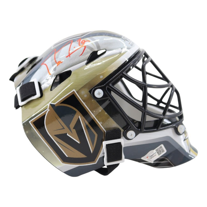 Adin Hill Las Vegas Golden Knights Signed FS Replica Goalie Mask Fanatics Holo