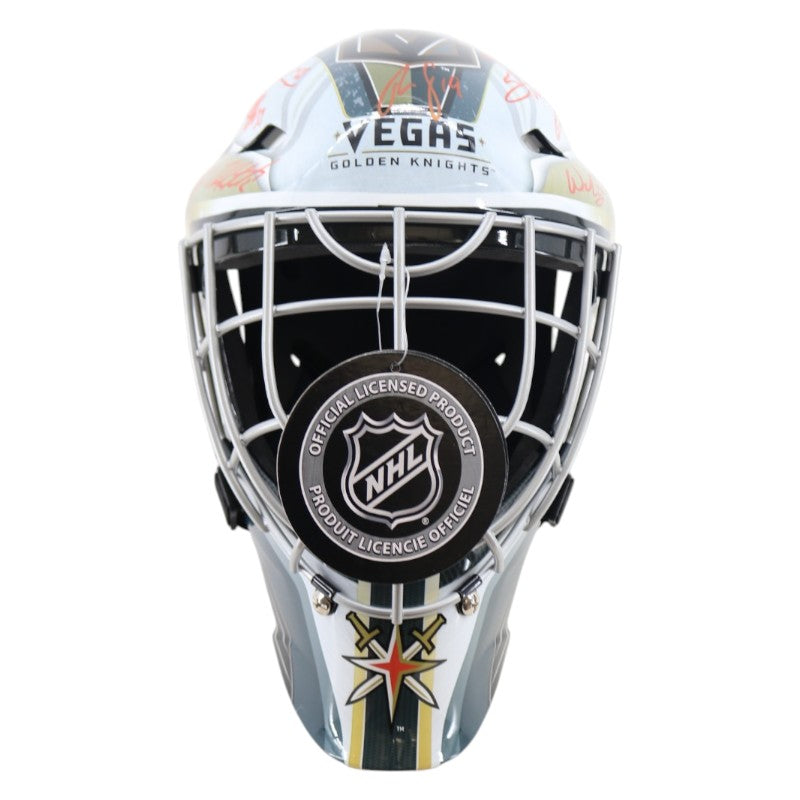 Golden Knights 23 SC Champions Multi Signed Replica Goalie Mask Fanatics Holo LE 29/50