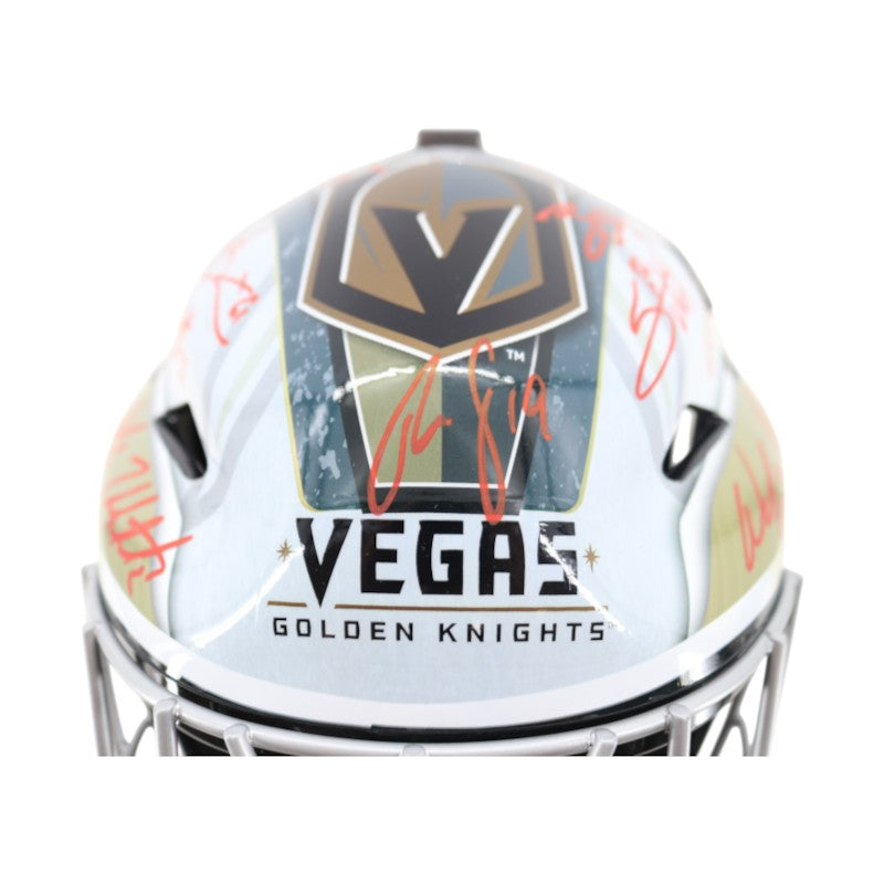 Golden Knights 23 SC Champions Multi Signed Replica Goalie Mask Fanatics Holo LE 29/50