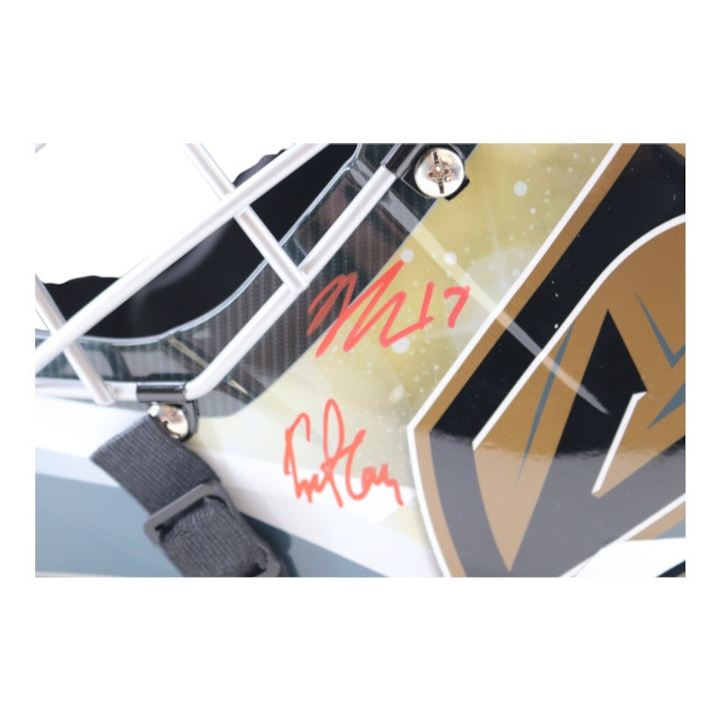 Golden Knights 23 SC Champions Multi Signed Replica Goalie Mask Fanatics Holo LE 29/50