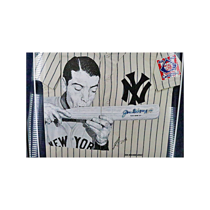 Joe DiMaggio New York Yankees Autographed Signed Painted Mitchell & Ness 1939 Prototype 1/1 Framed Jersey (JSA LOA)