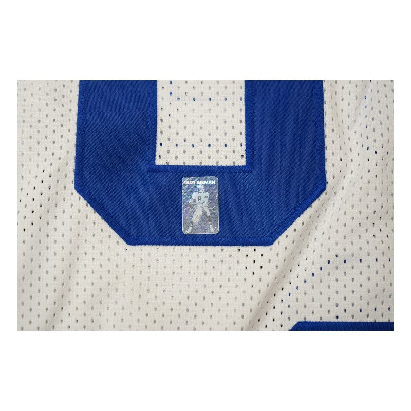 Aikman Smith Irvin Dallas Cowboys Triplets Autographed Custom White Jersey PSA LOA