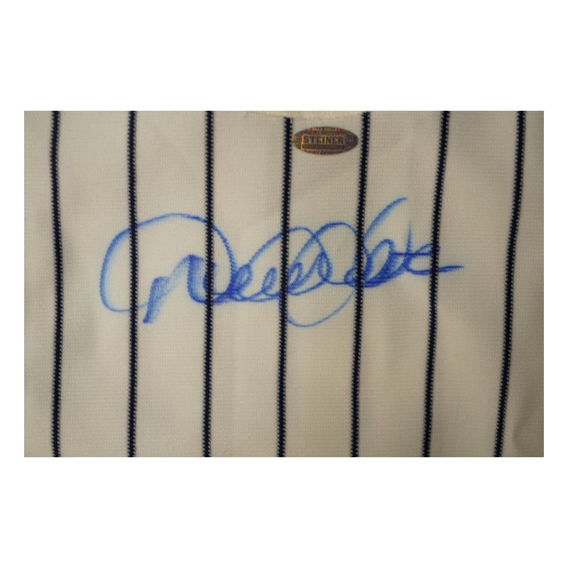 Derek Jeter Columbus Clippers Autographed Pinstripe Jersey Steiner/MLB Auth