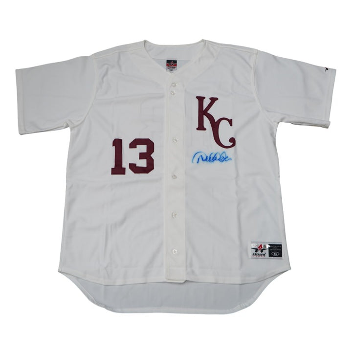 Derek Jeter Kalamazoo High School Autographed White Jersey MLB Auth