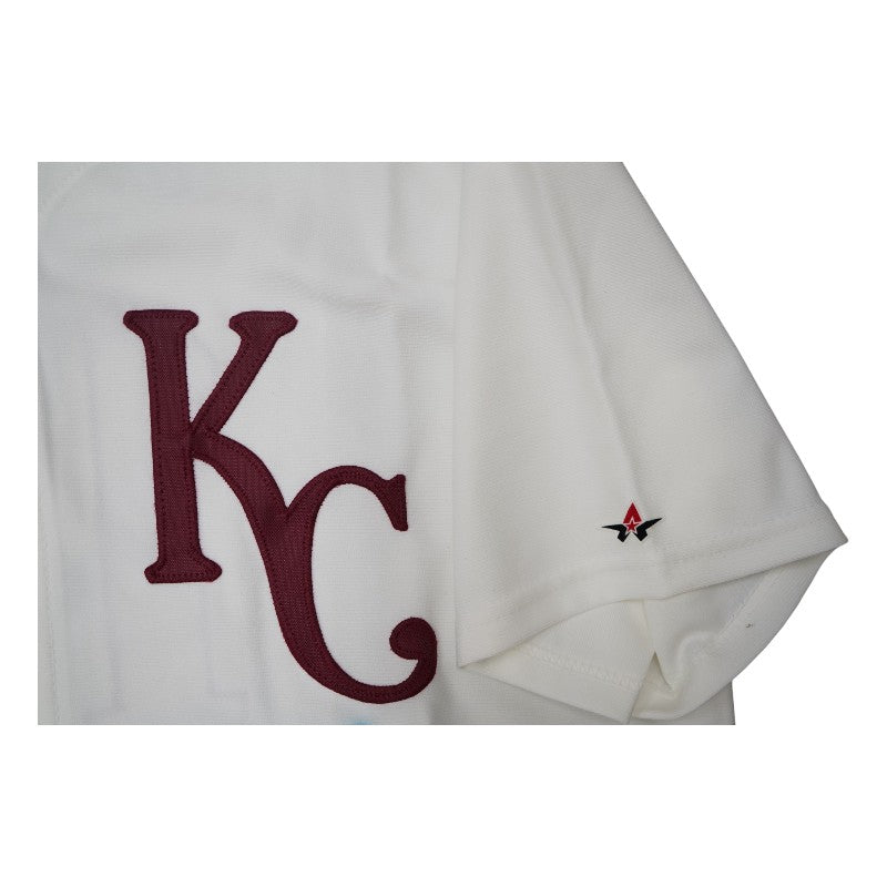 Derek Jeter Kalamazoo High School Autographed White Jersey MLB Auth