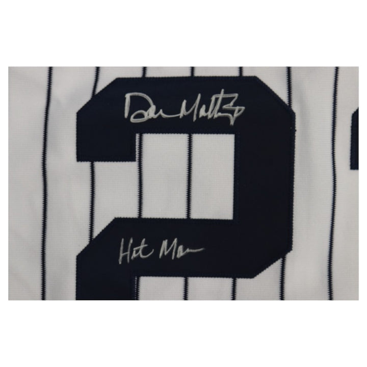 Don Mattingly New York Yankees Signed Inscribed Hit Man Jersey MLB/Fanatics Holo