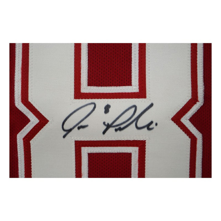 Joe Pavelski Wisconsin Badgers Autographed Inscribed Reebok Jersey PSA Holo Only
