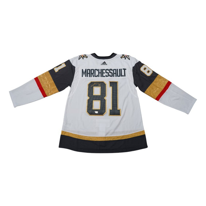 Jonathan Marchessault Las Vegas Golden Knights Autographed White Adidas Jersey Fanatics Auth