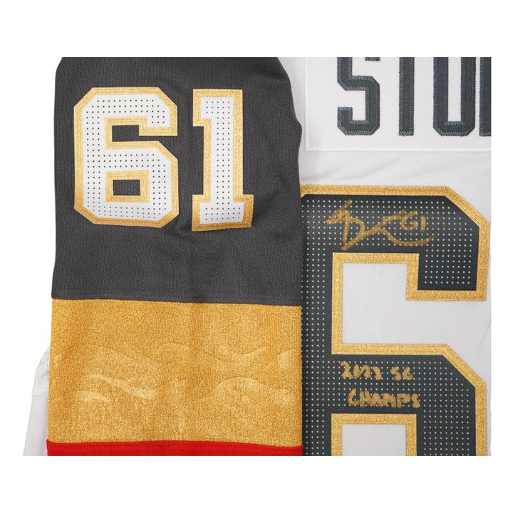 Mark Stone Las Vegas Golden Knights Autographed Inscribed White Adidas Jersey Fanatics Auth