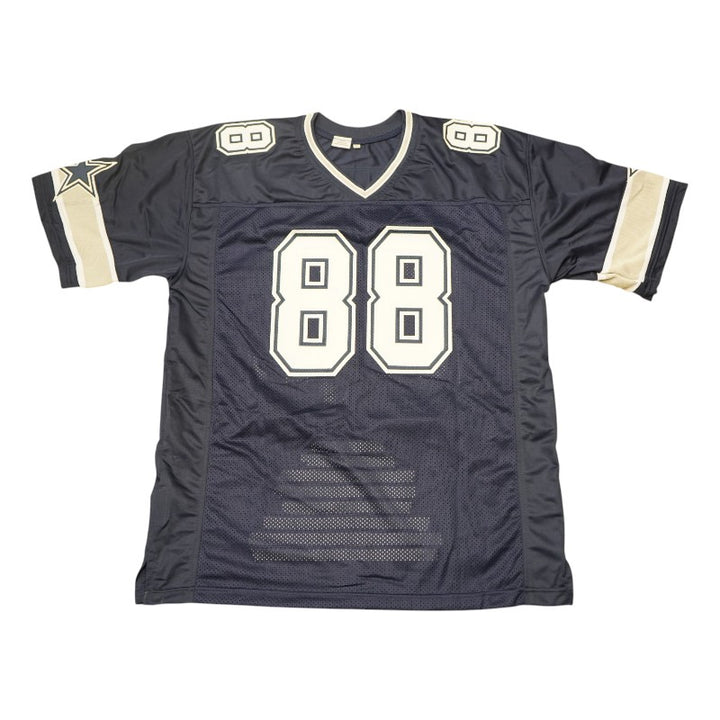 Michael Irvin Dallas Cowboys Autographed Blue Custom Jersey JSA COA
